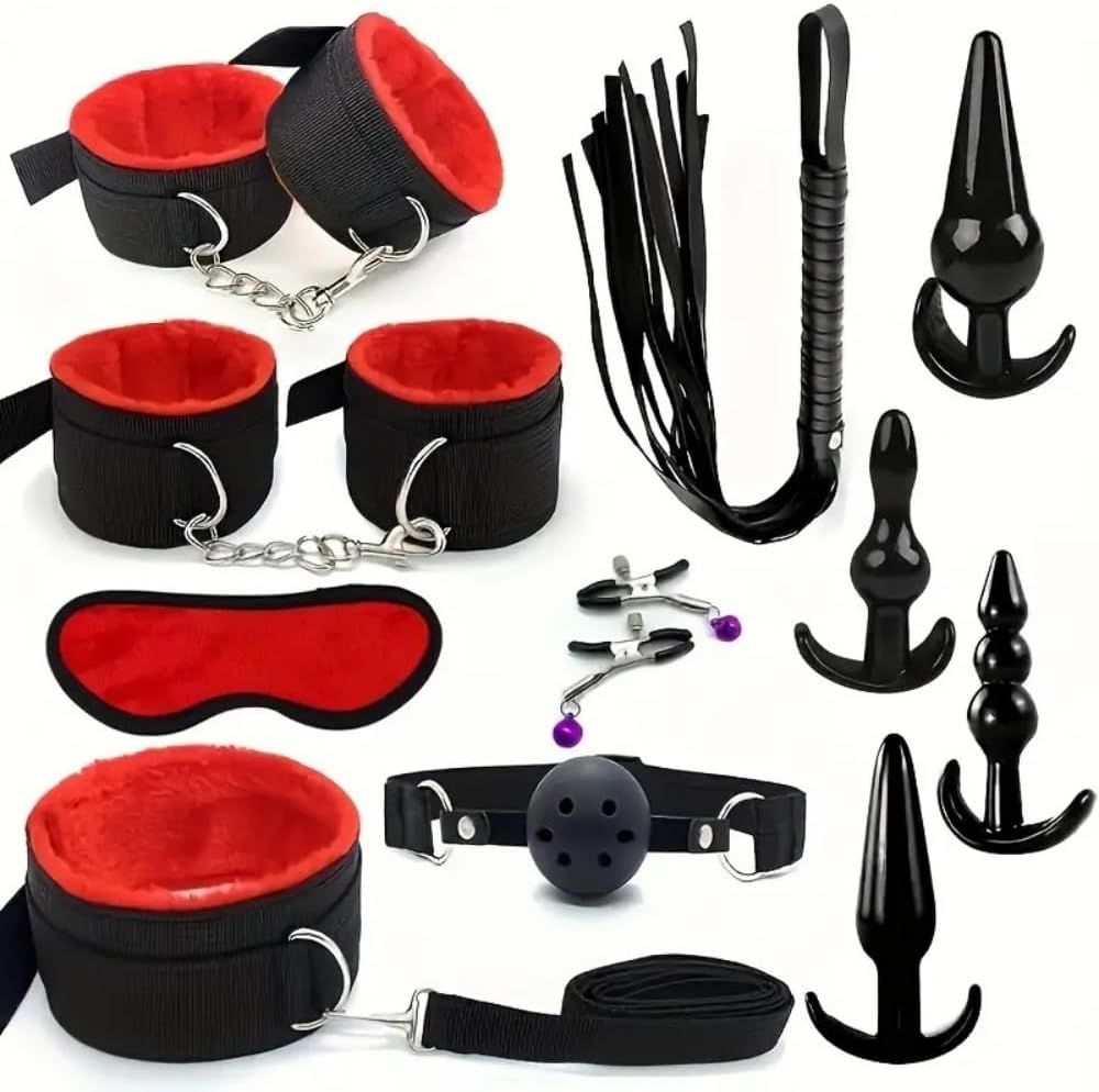 Juego de rol de fiesta de peluche de nailon ajustable de 11 piezas