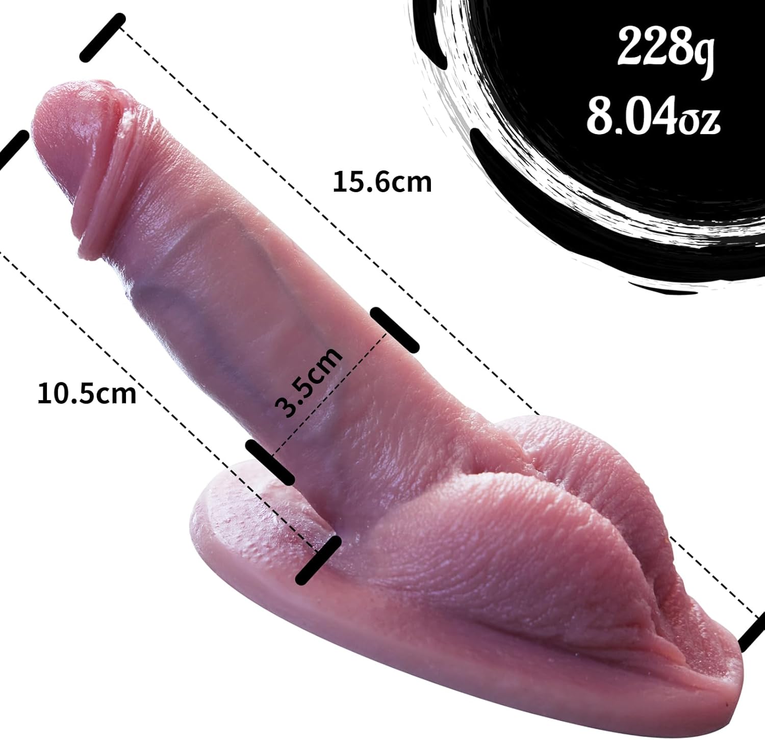 Consolador Juguete Sexual Adulto Realista Enorme Pene de Silicona, con fuerte ventosa para juego manos libres, Material Seguro para el Cuerpo Enorme Pene Parejas Femeninas Masturbación - Imagen 5